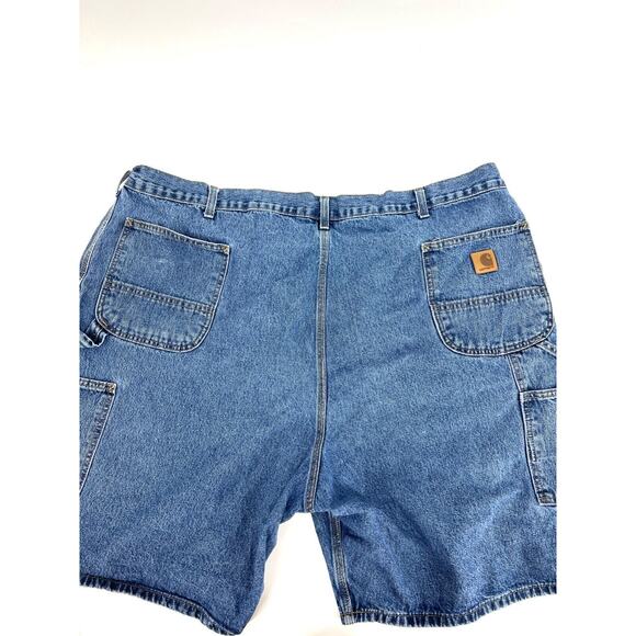 Carhartt Carpenter Jean Shorts Mens Size 50 Hammer Loop B28DPS 8” Inseam #2 - Picture 2 of 8